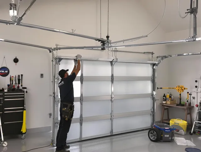 Trumbull Garage Door Repair certified team performing precision garage door installation in Trumbull